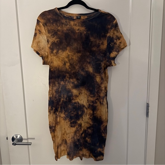 SHEIN Curve Ribbed Tie-Dye Bodycon Dress – Size 4XL - Picture 1 of 3